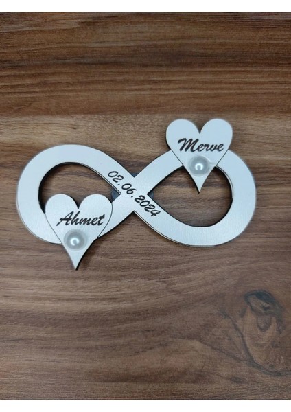 25 Adet Nişan Nikah Hatıra Sonsuzluk Magnet