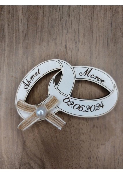 25 Adet Nişan Nikah Hatıra Yüzük Magnet