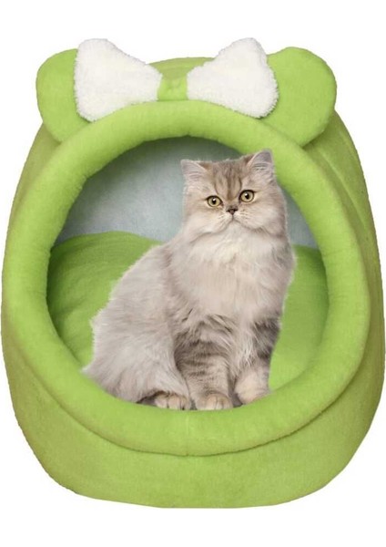 Luxury Kedi ve Küçük Irk Köpek Yatağı Yuvası Polar Kulaklı Alaska PLRKLKALASKA202400 1 Adet