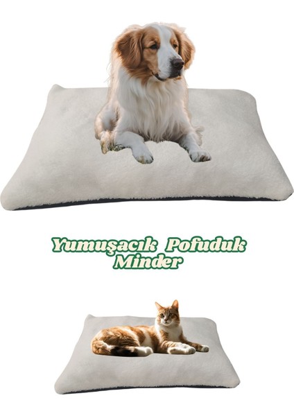 Luxury Peluş Kedi ve Köpek Minder Yatağı Sıcak ve Yumuşacık Evcil Hayvan 1 Adet