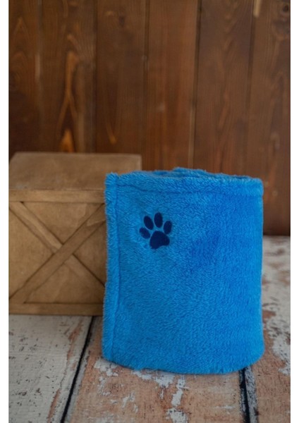 Luxury Kedi Köpek Battaniyesi Wellsoft Kumaş Pati Desenli 1 Adet