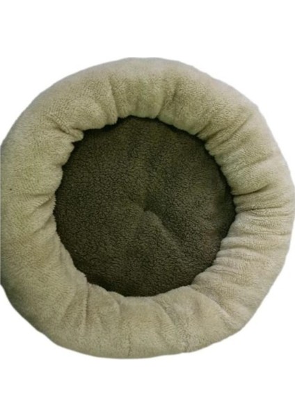 Luxury Welsoft Krem Haki Yeşil Kedi ve Köpek Yatağı 60 cm 1 Adet