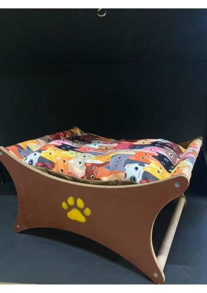 Luxury Kedi Köpek Yatağı Kedi Figürlü Kolay Kurulabilen Kedi Hamağı 1 Adet fırsatları