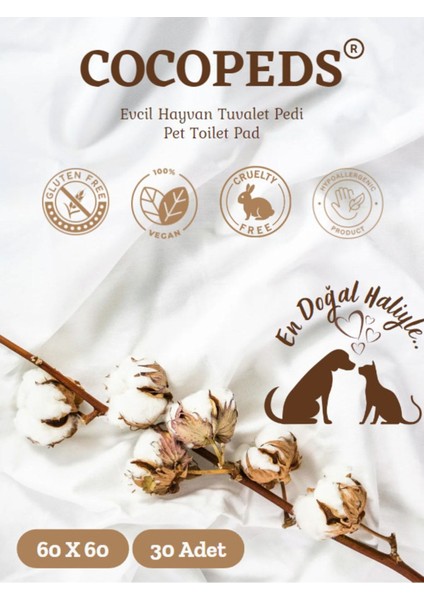 Luxury Evcil Hayvan Tuvalet Pedi 60*60 30 Adet 1 Paket 1 Adet
