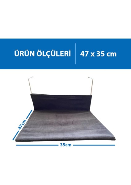 Luxury Peluş Kedi Kalorifer Yatağı - Gri 1 Adet