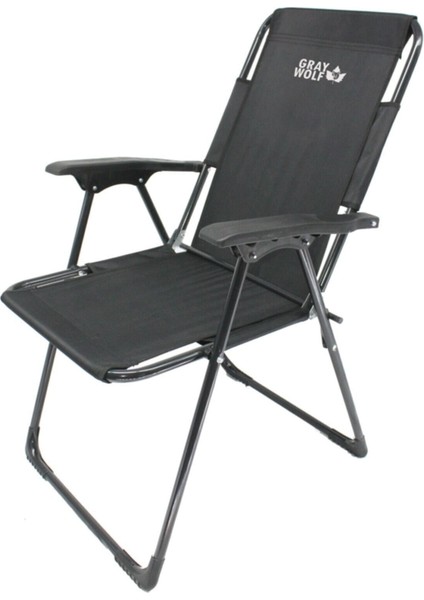 Siyah Katlanır Kollu Kamp Sandalyesi - (2 Adet) modelleri