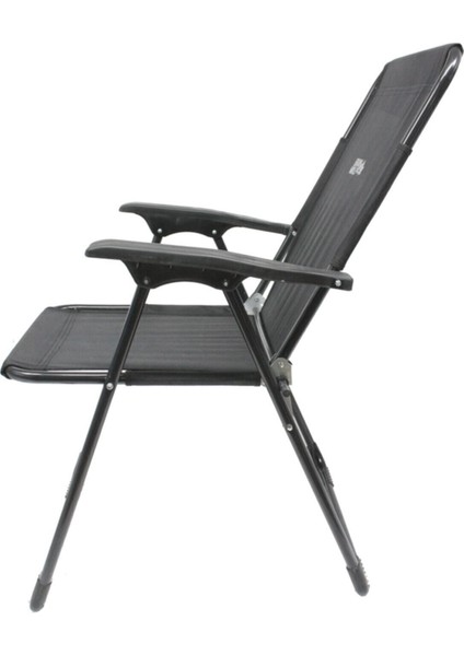 Siyah Katlanır Kollu Kamp Sandalyesi - (2 Adet) indirimleri