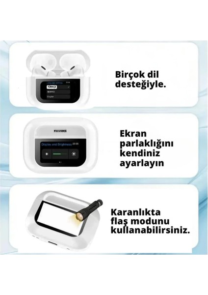 Dijital Ekranlı Bluetooth Kulaklık