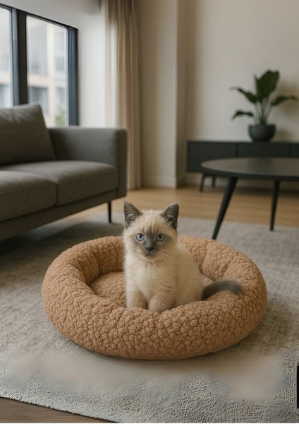 Luxury Peluş Kedi Yatağı 45 cm 1 Adet