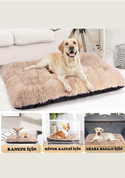 Luxury Peluş Kedi & Köpek Yatağı - Matı - Minderi - Yastığı - Large Boyut 70 x 50 cm Tüylenmez Ithal Kumaş 1 Adet fiyatları