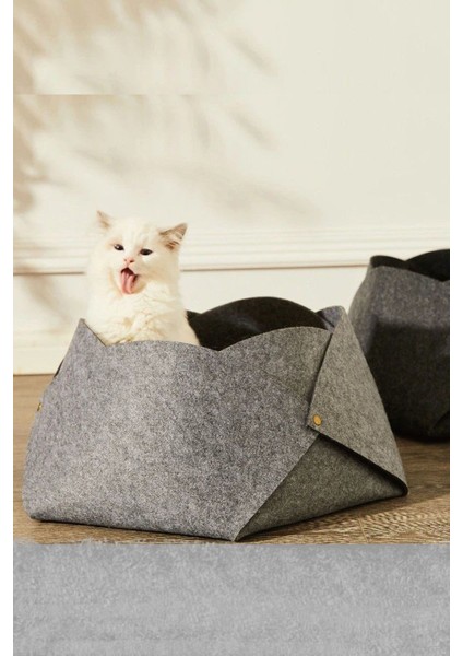 Luxury Skep Kedi Evi Kedi Kulübesi Yatağı Kedi Evi Matı 1 Adet