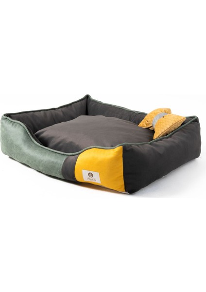 Luxury Limited Edition Deluxe Seri Yılanabilir Kedi ve Köpek Iç Mekan Yatağı (45*55) Small 1 Adet
