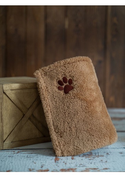 Luxury Kedi Köpek Battaniyesi Wellsoft Kumaş Pati Desenli 1 Adet