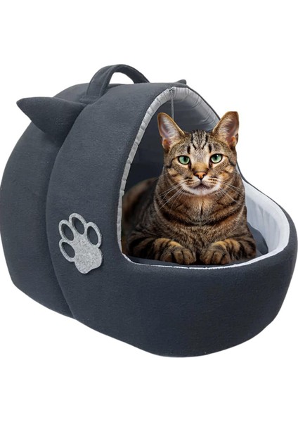Luxury Kedi Köpek Yatağı Yuvası Yıkanabilir Kulaklı NEROPLRKLK2024101 1 Adet