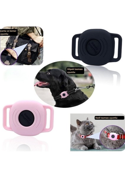 Luxury Samsung Smarttag ( Akıllı Tag ) Kedi ve Köpek Tasma Kılıfı 1 Adet