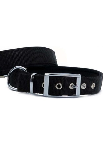 Luxury Doggie Elit Dokuma Köpek Boyun Tasması Large Siyah 2.5X42-50 cm 1 Adet
