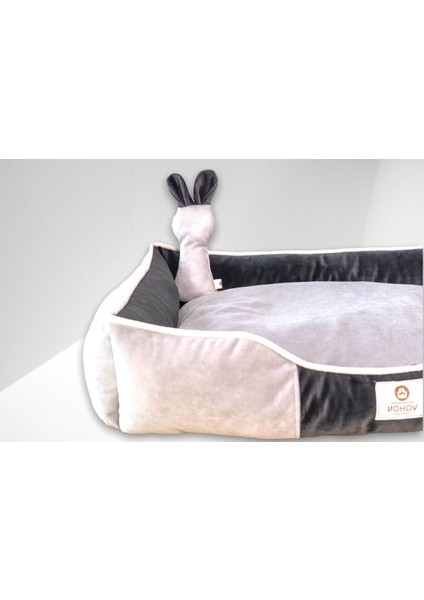 Luxury Premium Soft Seri Çift Renk Iç Mekan Fermuarlı Yıkanabilir Kedi ve Köpek Yatağı Xxlarge 1 Adet