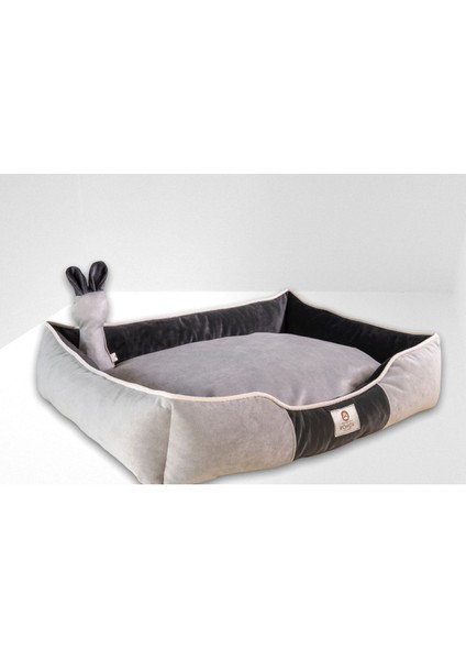 Luxury Premium Soft Seri Çift Renk Iç Mekan Fermuarlı Yıkanabilir Kedi ve Köpek Yatağı Xxlarge 1 Adet