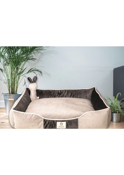 Luxury Premium Soft Seri Çift Renk Iç Mekan Fermuarlı Yıkanabilir Kedi ve Köpek Yatağı Xxlarge 1 Adet