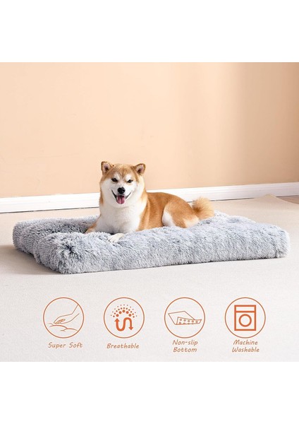 Luxury Kedi Köpekler Için Kabarık Köpek Sandık Yatağı Pedi Sakinleştirici Kedi Köpek Yatağı 1 Adet fiyatları