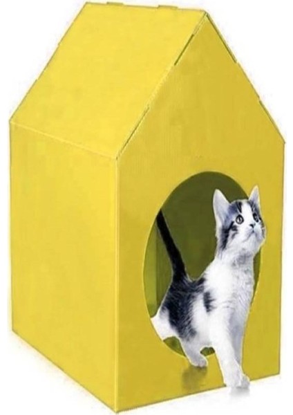 Luxury 3 Adet - Plastik Pp Kedi Kulübesi Kedi Evi Taşınabilir Kedi Evi 1 Adet