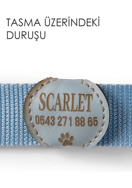 Luxury Deri Köpek Künyesi, Deri Köpek Isimlik, Köpek Kedi Tasması, Köpek Madalyonu 1 Adet