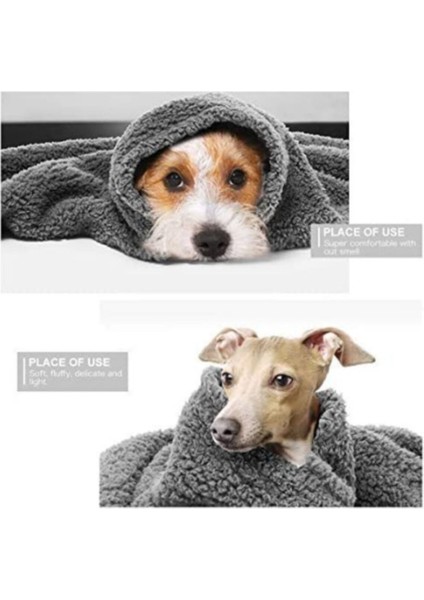 Luxury Peluş Köpek Battaniyesi 60X80 cm 1 Adet