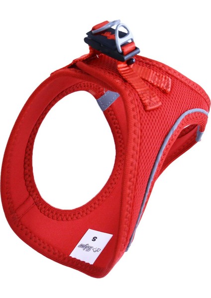 Luxury Air Mesh Kedi ve Köpek Göğüs Tasması Red 1 Adet