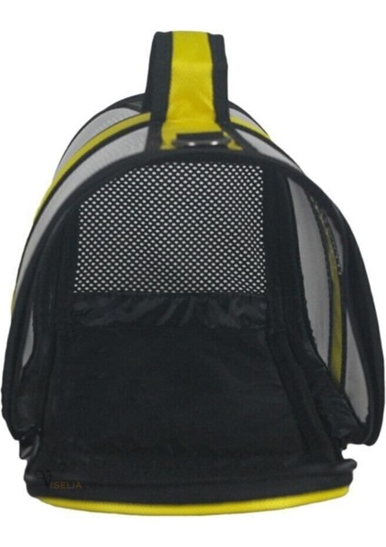 Luxury Kedi Taşıma Çantası Evcil Hayvan Seyahat Kedi Sırt Çantası Flybag Sarı 1 Adet
