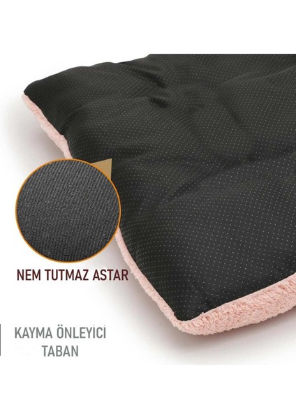 Luxury Peluş Kedi & Köpek Yatağı - Matı - Minderi - Yastığı - Large Boyut 70 x 50 cm Tüylenmez Ithal Kumaş 1 Adet fırsatları