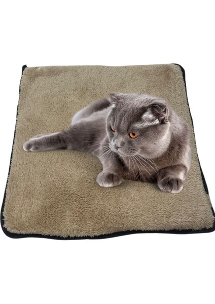 Luxury Kulübe Içi Peluş Pofuduk Kedi Halısı 40X40 cm Yumoş Kedi Evi - Kulübeleri Boyutlarına Özel (Mavi ) 1 Adet modelleri