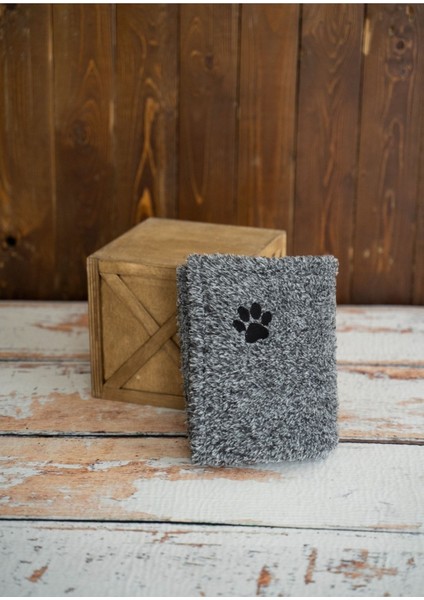 Luxury Kedi Köpek Battaniyesi Welsoft Kumaş Pati Desenli 1 Adet