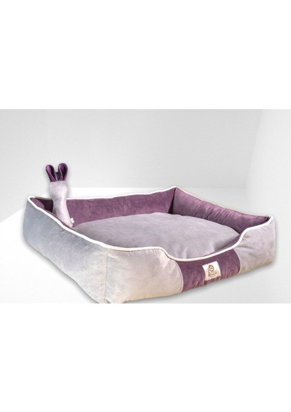 Luxury Premium Soft Seri Çift Renk Iç Mekan Fermuarlı Yıkanabilir Kedi ve Köpek Yatağı Xlarge 1 Adet