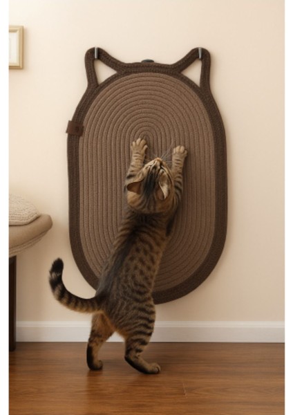Luxury Mikopet Dekoratif Kedi Kulaklı Tırmalama Paspası 1 Adet