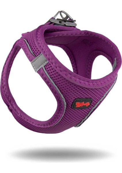 Luxury Air-Mesh Küçük ve Orta Irk Kedi Köpek Göğüs Tasması Yumuşak,nefes Alabilir, Dayanıklı Mor 1 Adet