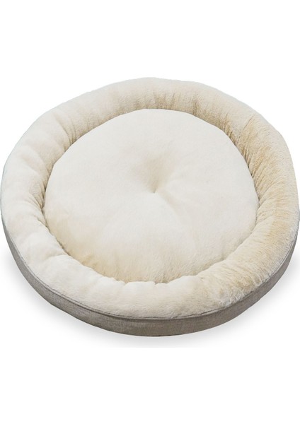 Luxury Bunny, Donut Şeklinde, Azaltıcı, Yüksek Kaliteli Peluş Kumaşlı, Yıkanabilir Kedi-Köpek Yatağı 1 Adet modelleri