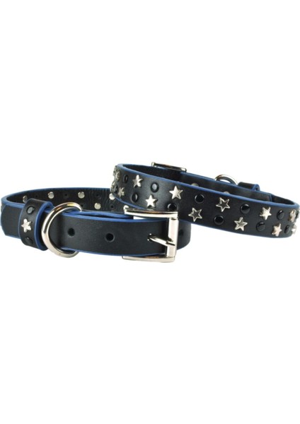 Luxury Leo Orta Boy Deri Köpek Tasması 45CM 1 Adet