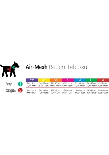Luxury Airmesh Göğüs Tasması 2x Small 1 Adet