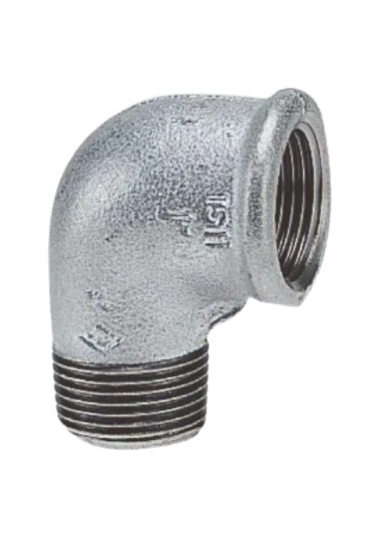 4'' Galvaniz Kuyruklu Dirsek
