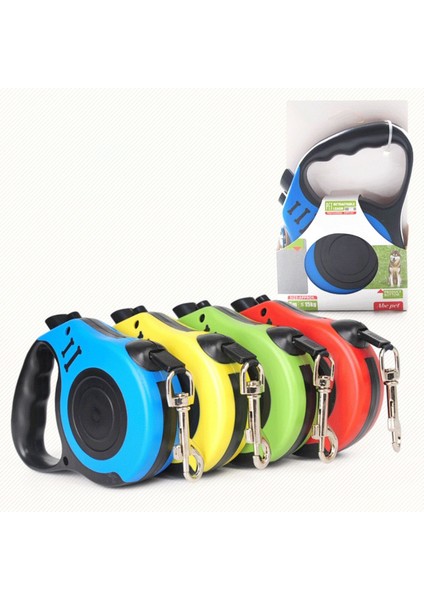 Luxury Otomatik Makaralı Kedi Tasması / Köpek Tasması 3 Metre - 15 kg (5064) 1 Adet