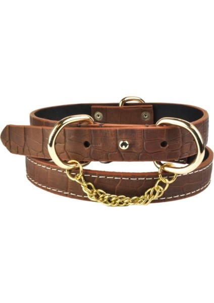 Luxury Fence Orta Boy Deri Köpek Tasması 45 cm 1 Adet