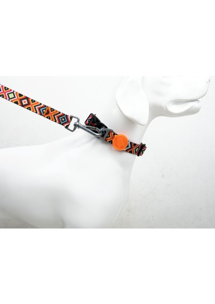 Luxury Ethnic H-Tipi Göğüs Boyun Tasması ve Sevk Kayışı Seti 3ü1 Arada 1 Adet