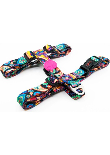 Luxury H-Type Harness Köpek Tasması -Paisley 1 Adet fiyatları
