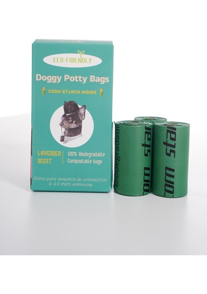 Luxury 120 Adet Çevre Dostu Köpek-Kedi Kaka Torbası | Yırtılmaz, Kaliteli Dışkı Poşeti - 120 Adet (8 Rulo) 1 Adet