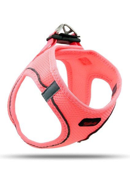 Luxury Air-Mesh Harness Köpek Göğüs Tasması Neon Pembe M 1 Adet