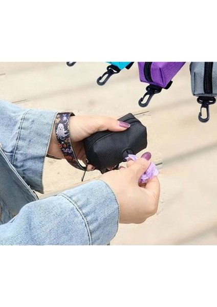 Luxury Karma Desenli Köpek Atık,dışkı Torbalı Kaka Poşeti Taşıma Çantası(2 Adet Çanta ve Dışkı Poşeti Seti) 1 Adet modelleri