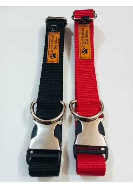 Luxury Köpek Boyun Tasması Metal Aparatlı M Beden (30-45CM) 1 Adet