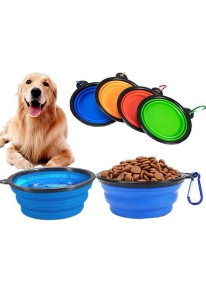 Luxury Katlanabilir Kedi Köpek Mama-Su Kabı 1 Adet