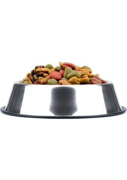 Luxury Paslanmaz Çelik Metal Mama Kabı 34 Cm. 1 Adet