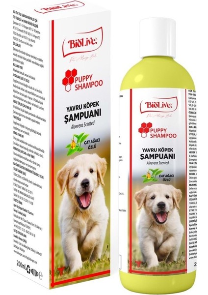 Luxury Fırsat Byr Biolive Çay Ağacı Özlü Yavru Köpek Şampuanı 200ML Yeni 1 Adet